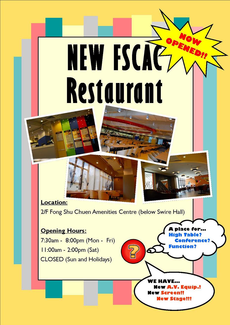 Re-Opening of FSCAC Restaurant